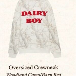 Exclusive UGA Dairy Boy Oversized Crewneck